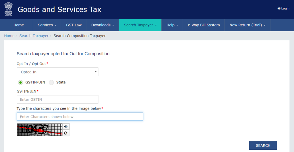 GST Portal Check Composition Scheme Status Learn by Quicko