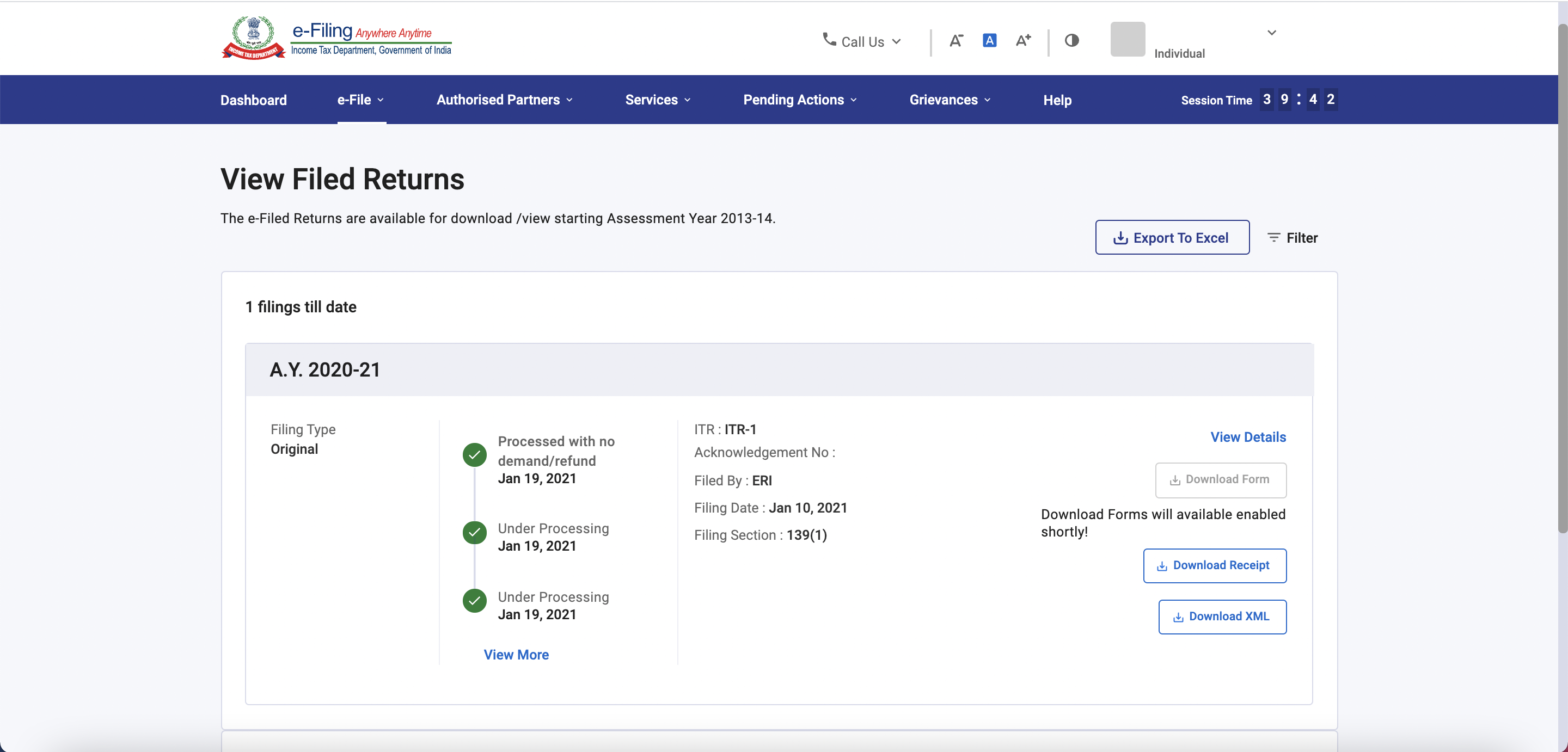 Download ITR (Filed Tax Return) Online Learn by Quicko