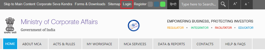 MCA-Portal-Homepage