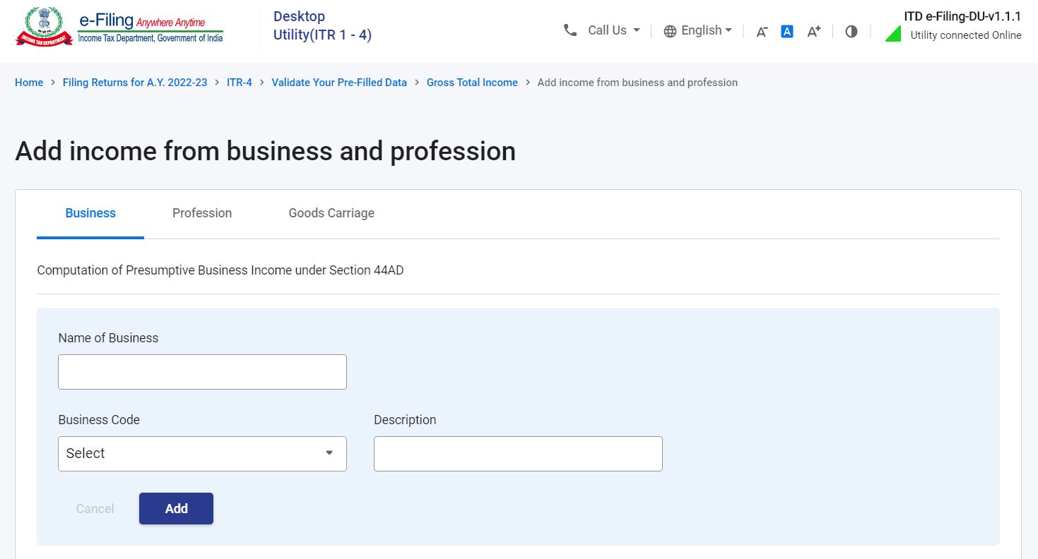 Business Industry Code Business Industry Code