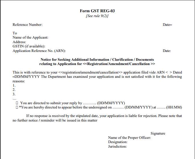 Pending for GST Clarification - Application on GST Portal - Learn by Quicko