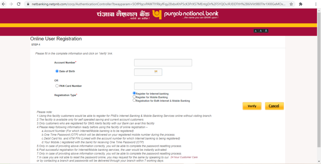 Pnb Registration Login Statements Learn By Quickolearn By Quicko